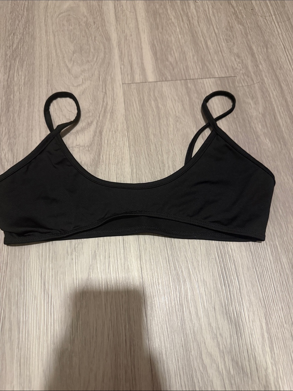I heart raves black bralette